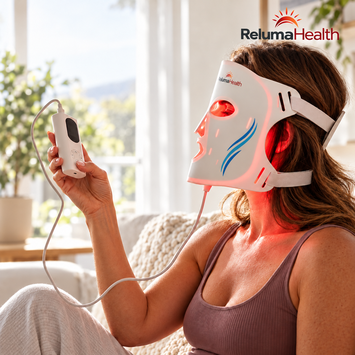 RelumaHealth Pro Red Light Therapy Face Mask — RelumaHealth branded product image