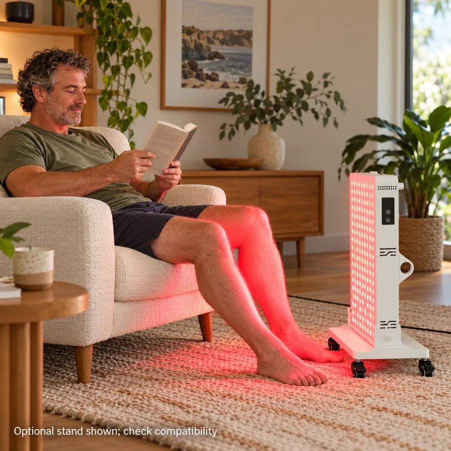 Reluma Glow Mid Red Light Therapy Panel — home routine
