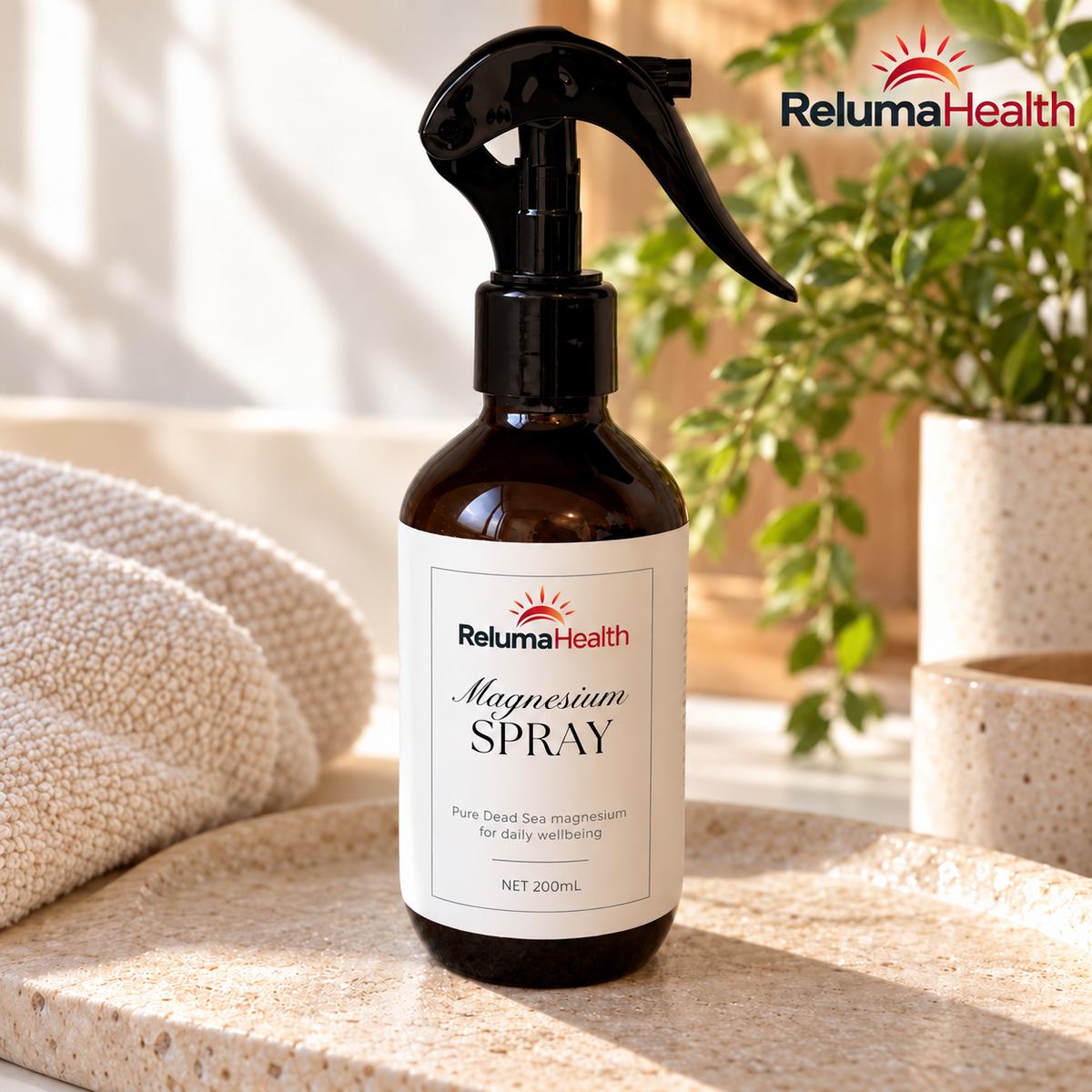 
Magnesium Spray in a naturally lit home setting