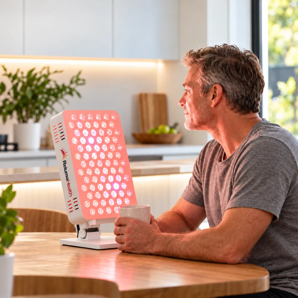 Reluma Glow Mini Panel in a naturally lit home setting